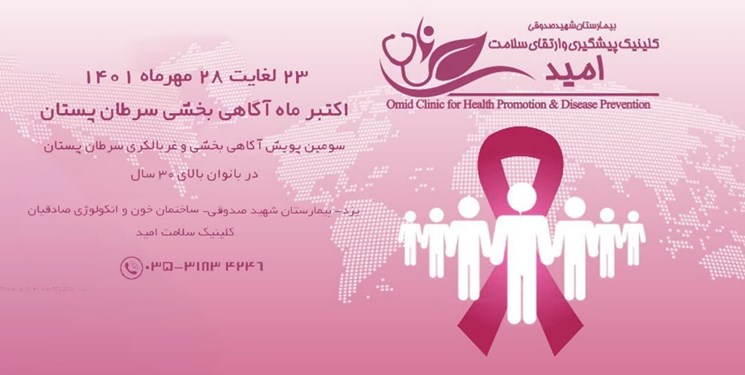 آغاز طرح غربالگری سرطان پستان در یزد