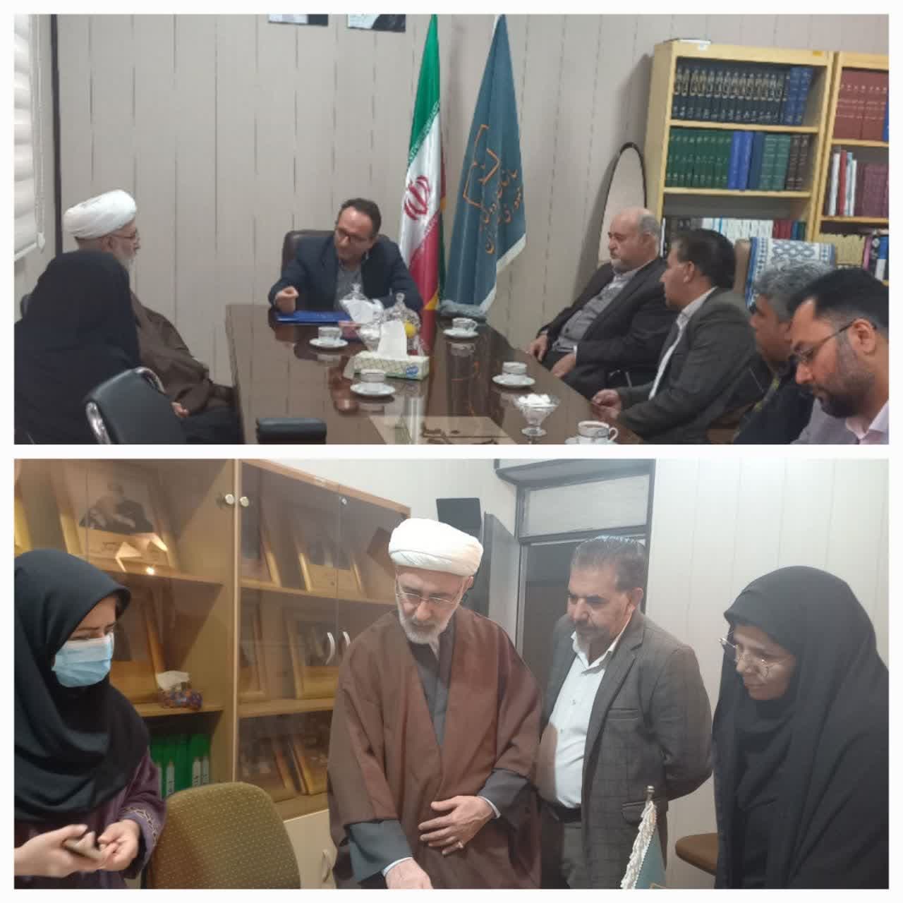 دیدار رئیس کتابخانه و موزه ی وزیری یزد با مدیر مرکز اسناد و کتابخانه ی ملی استان یزد