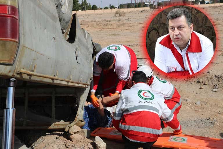 امدادرسانی هلال احمر یزد به ۱۳۹ مورد حادثه در سه ماهه نخست امسال/ خدمات رسانی ۱۹۵ تیم به حادثه دیدگان