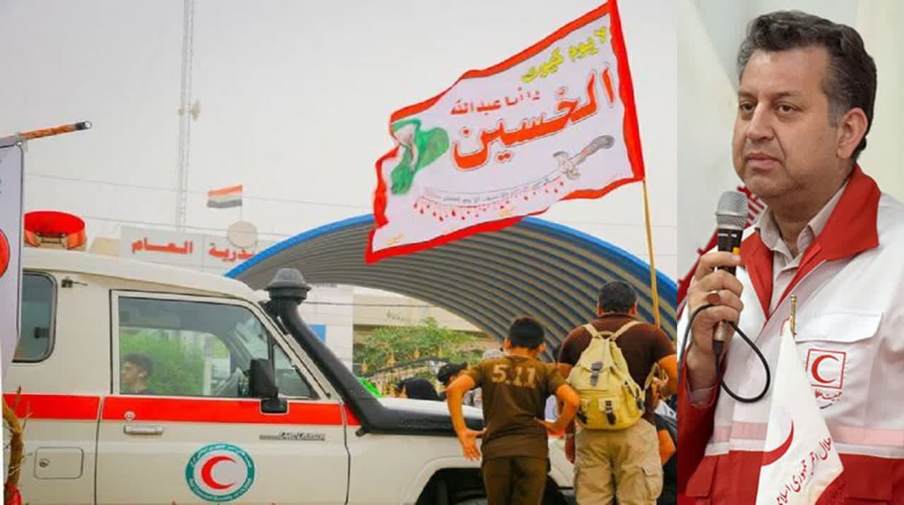 پوشش امدادی هلال احمر یزد در تاسوعا و عاشورای حسینی
