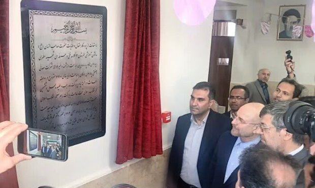 افتتاح آموزشگاه ۱۲ کلاسه چادرملو با حضور دکتر قالیباف