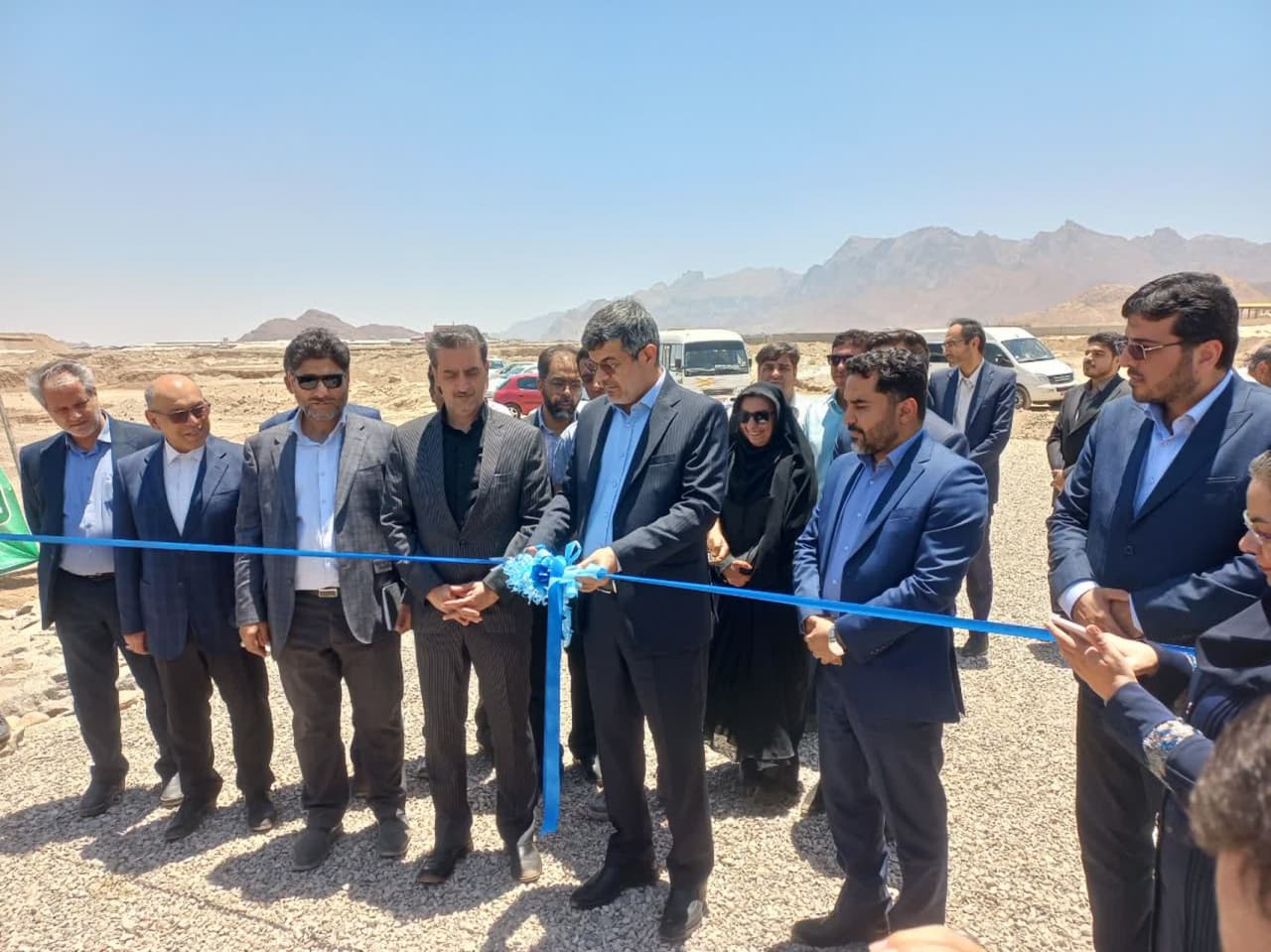 افتتاح بند خاکی کوه کاسه در تفت با هدف مدیریت منابع آبی
